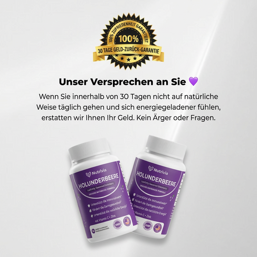 Nutrivia Gut Support Complex mit Holunderbeere, Zink & Vitamin C